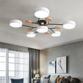 Verthara Modern LED Chandelier - Indoor Lighting - Adjustable Colour Temperature - Three Light Modes - Stylish Metal And Glass Design - 16cm Height