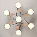 Verthara Modern LED Chandelier - Indoor Lighting - Adjustable Colour Temperature - Three Light Modes - Stylish Metal And Glass Design - 16cm Height