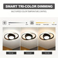 Verthara Modern LED Flush Mount Ceiling Light - Dimmable - Energy-Efficient - Three Colour Temperatures - Durable Design - Suitable for Indoor Use