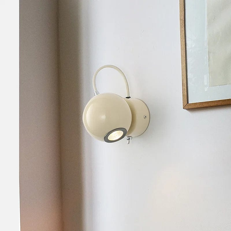 Verthara Modern LED Magnetic Ball Wall Lamp Beige