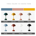 Verthara Modern LED Mushroom Rechargeable Table Lamp