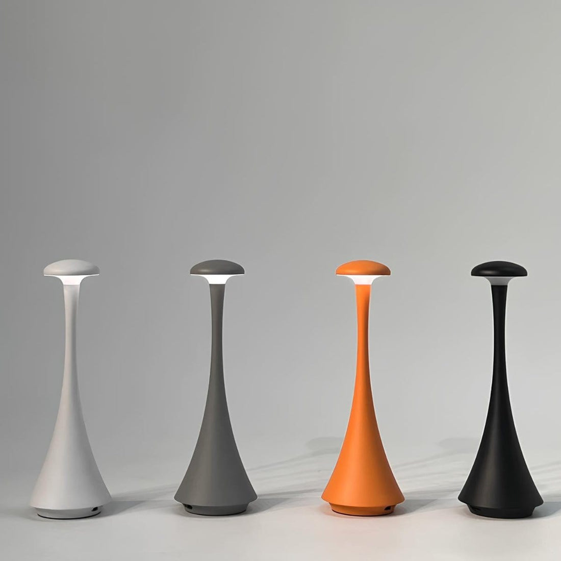 Verthara Modern LED Mushroom Rechargeable Table Lamp