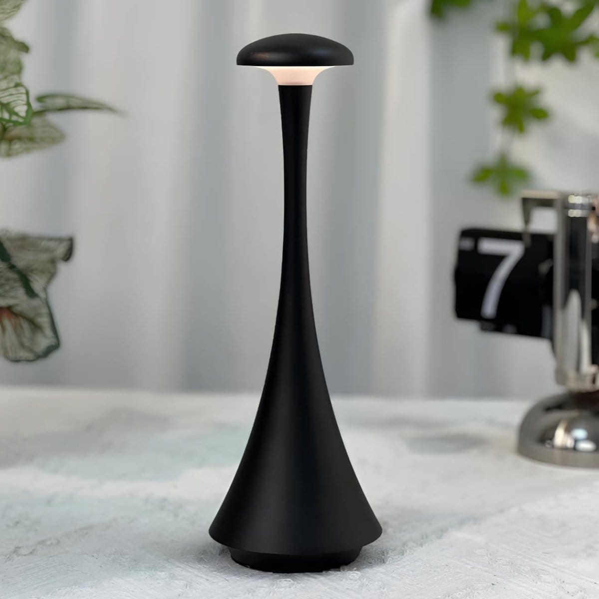 Verthara Modern LED Mushroom Rechargeable Table Lamp