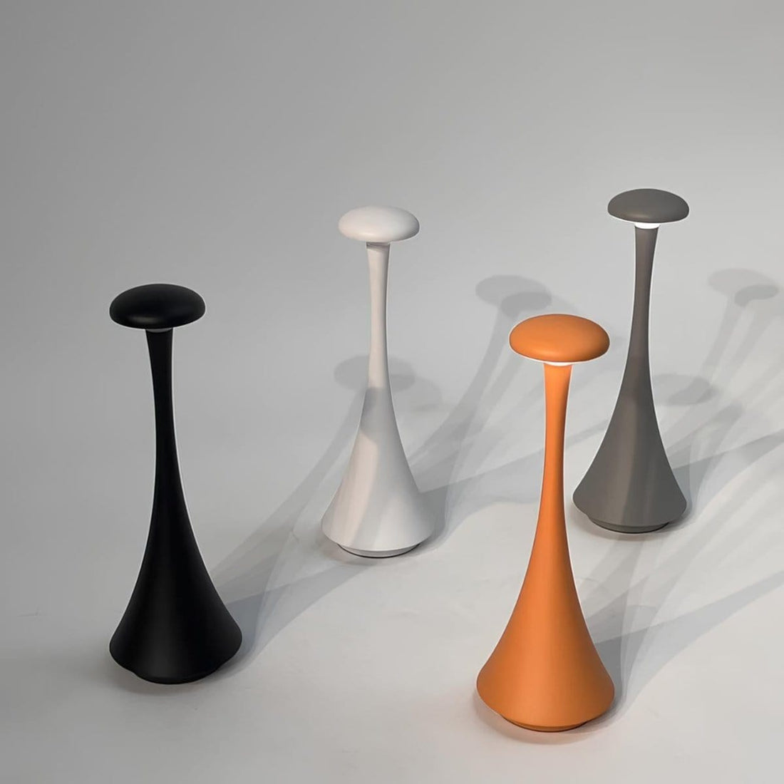 Verthara Modern LED Mushroom Rechargeable Table Lamp