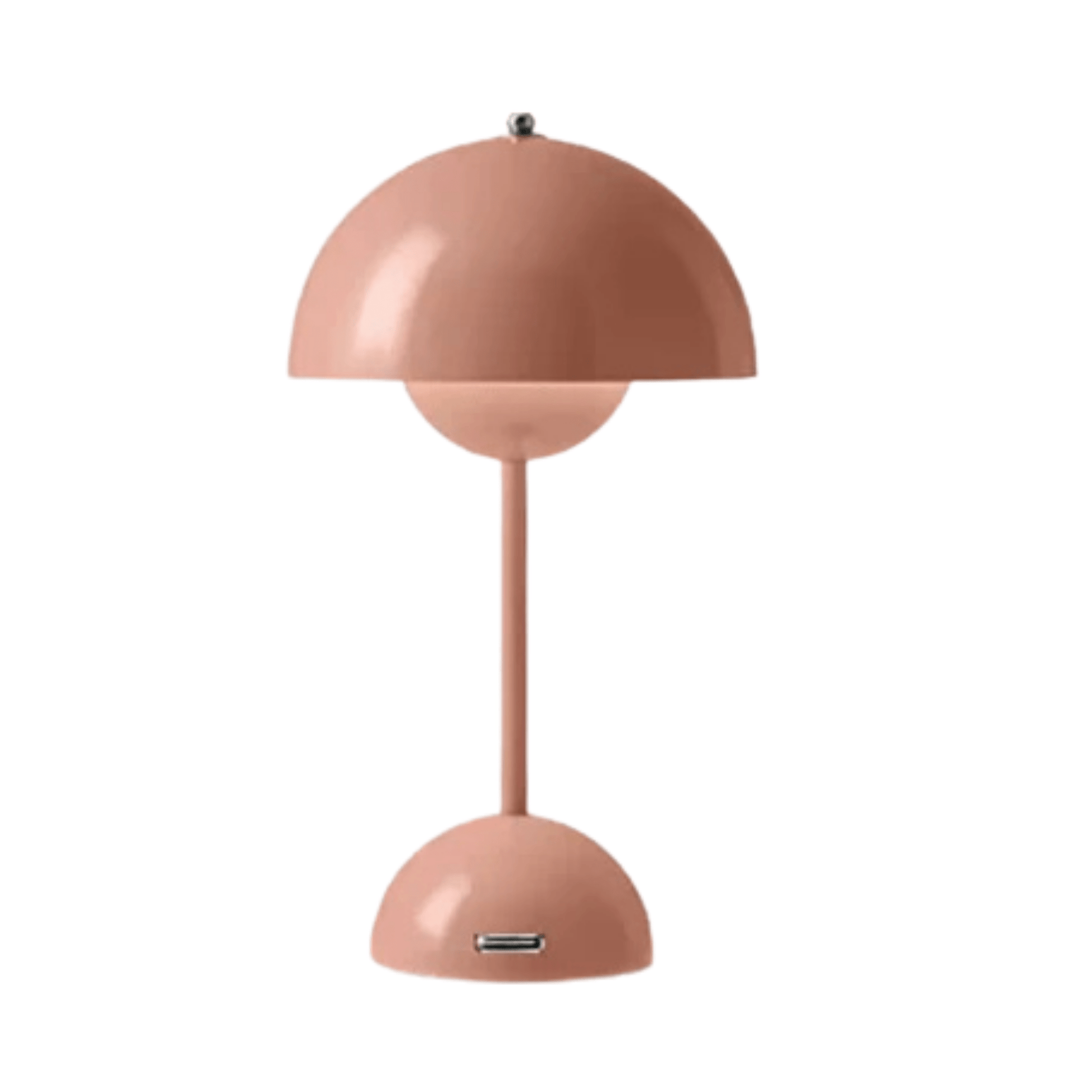 Verthara Modern LED Mushroom Rechargeable Table Lamp Pink