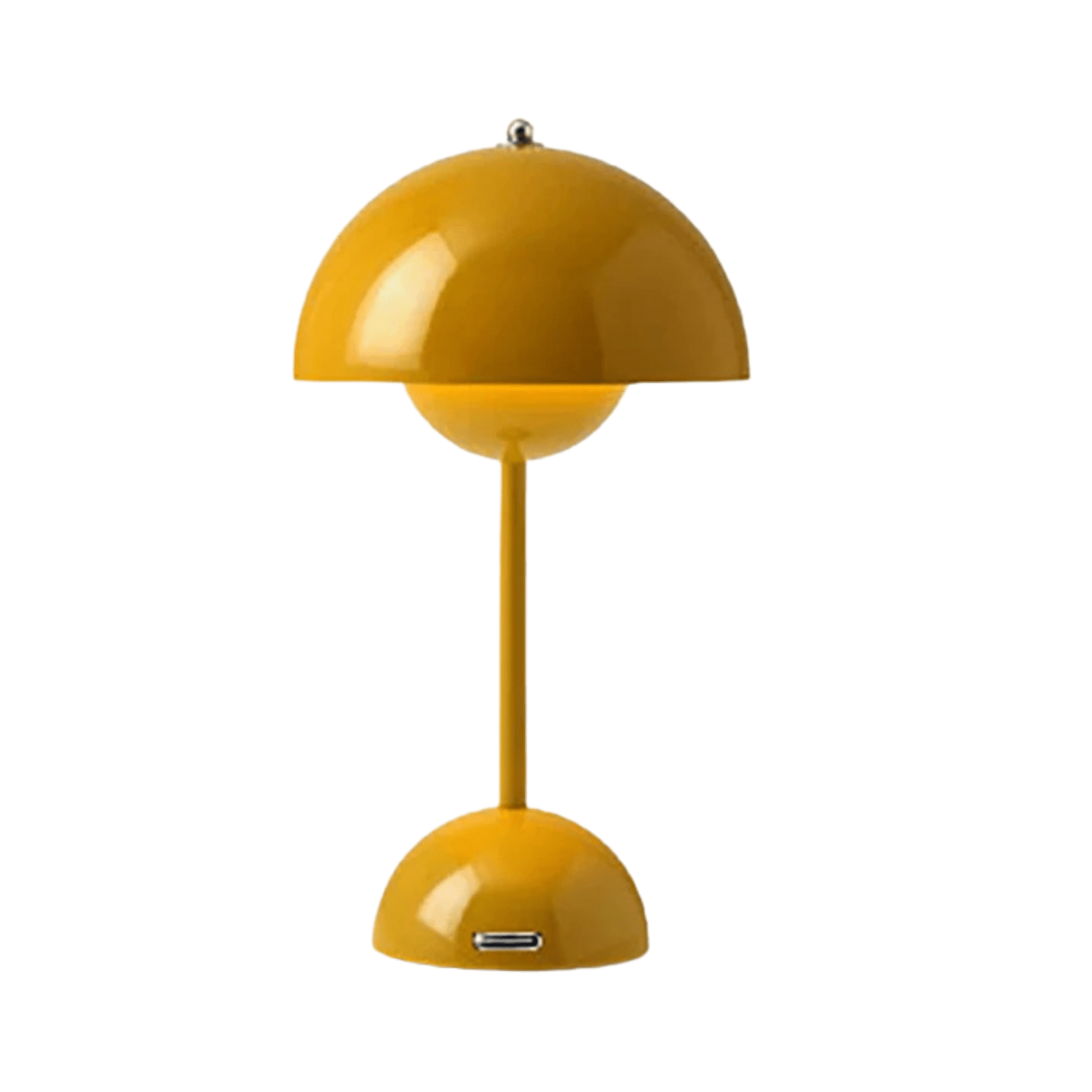 Verthara Modern LED Mushroom Rechargeable Table Lamp Yellow
