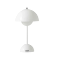 Verthara Modern LED Mushroom Rechargeable Table Lamp White