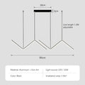 Verthara Modern LED Pendant Light - Adjustable Height - Dimmable - Black Aluminium - Cool/Warm/Neutral Tones - Indoor Lighting