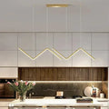 Verthara Modern LED Pendant Light - Adjustable Height - Dimmable - Black Aluminium - Cool/Warm/Neutral Tones - Indoor Lighting Gold / Stepless dimming-RC