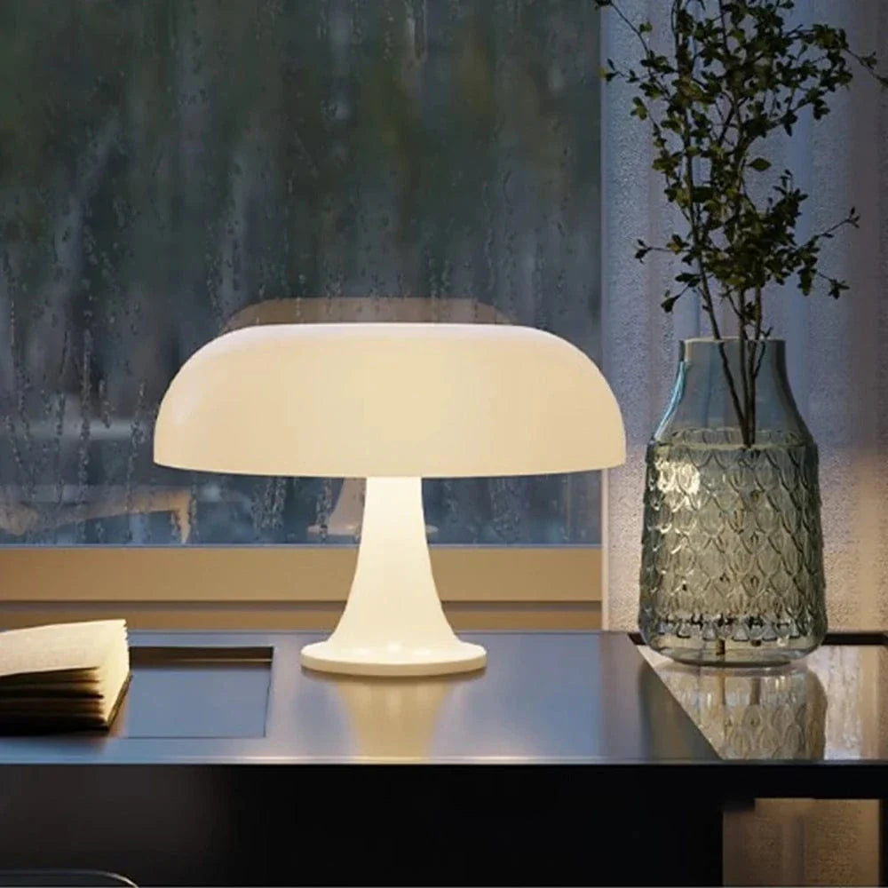 Verthara Modern LED Table Lamp With USB Charging - Dimmable - Three Colour Temperature - Stylish ABS Design - Ideal For Bedroom or Living Room
