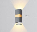 Verthara Modern LED Wall Lamp With Adjustable Beam Angle – Waterproof - 10W - Cool/Warm White - Indoor/Outdoor Use - IP65 Rated Black / Cool White
