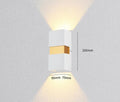 Verthara Modern LED Wall Lamp With Adjustable Beam Angle – Waterproof - 10W - Cool/Warm White - Indoor/Outdoor Use - IP65 Rated White / Cool White