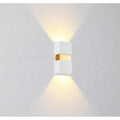 Verthara Modern LED Wall Lamp With Adjustable Beam Angle – Waterproof - 10W - Cool/Warm White - Indoor/Outdoor Use - IP65 Rated White / Cool White
