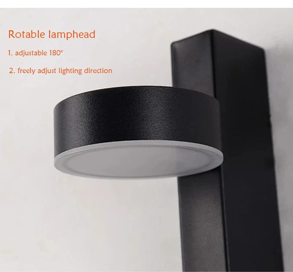 Verthara Modern LED Wall Lamps Rotatable Wall Sconce