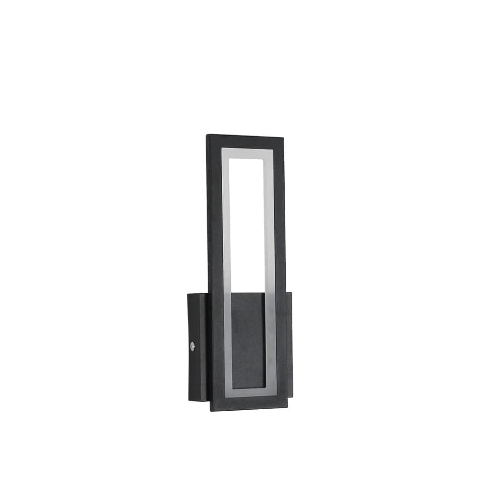 Verthara Modern LED Wall Light - Surface Mounted - Acrylic - Warm White 3000K - Indoor - Black Finish - Energy Efficient