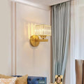 Verthara Modern LED Wall Light With Crystal Accents - Metal Construction - Adjustable Brightness - Nordic Style - Ideal For Living Room - Bedroom - Hallway