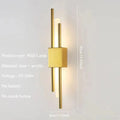 Verthara Modern LED Wall Light With USB Charging - Dimmable - Adjustable Warm Light - Acrylic Shade - Indoor Use - Gold Finish