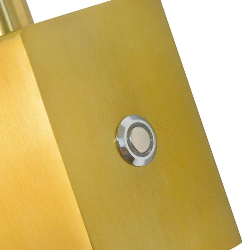 Verthara Modern LED Wall Light With USB Charging - Dimmable - Adjustable Warm Light - Acrylic Shade - Indoor Use - Gold Finish