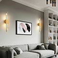 Verthara Modern LED Wall Light With USB Charging - Dimmable - Adjustable Warm Light - Acrylic Shade - Indoor Use - Gold Finish