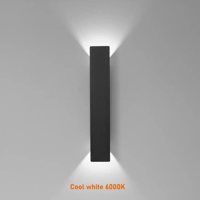 Verthara Modern Outdoor LED Wall Light - Wall-Mounted - Up/Down Lighting - IP65 Waterproof - Aluminium - Black/White Finish