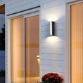 Verthara Modern Outdoor Wall Light - Waterproof Aluminum Sconce for Garden and Porch - 4W LED Black Exterior Wall Lantern