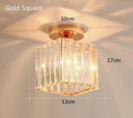 Verthara Modern Pendant Ceiling Light - Retro Style - E27 Base - Metal/Glass Shade - Black/Gold Finish - Ideal For Home Foyer/Kitchen Square Golden