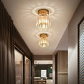 Verthara Modern Pendant Ceiling Light - Retro Style - E27 Base - Metal/Glass Shade - Black/Gold Finish - Ideal For Home Foyer/Kitchen