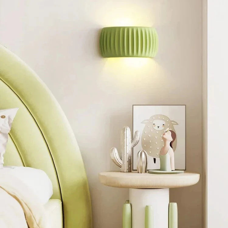 Verthara Modern Resin Wall Light - Wall-Mounted - Ambient Lighting - French Beige - Ideal For Bedroom - Living Room - Corridor - Staircase