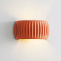 Verthara Modern Resin Wall Light - Wall-Mounted - Ambient Lighting - French Beige - Ideal For Bedroom - Living Room - Corridor - Staircase Orange
