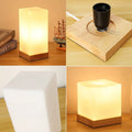 Verthara Modern Solid Wood Table Lamp – E27 Socket – Warm White – Elegant Design - Ideal For Bedrooms - Living Room - Bedside Lamps