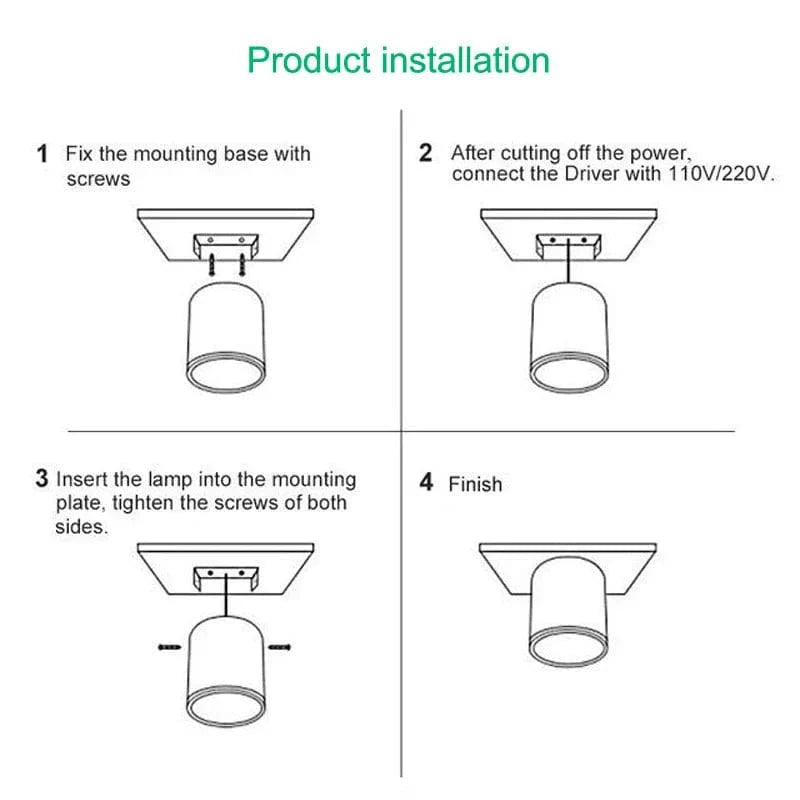 Verthara Modern Surface Mounted LED Downlight