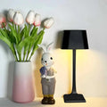 Verthara Modern Touch-Control LED Rechargeable Table Lamp Black