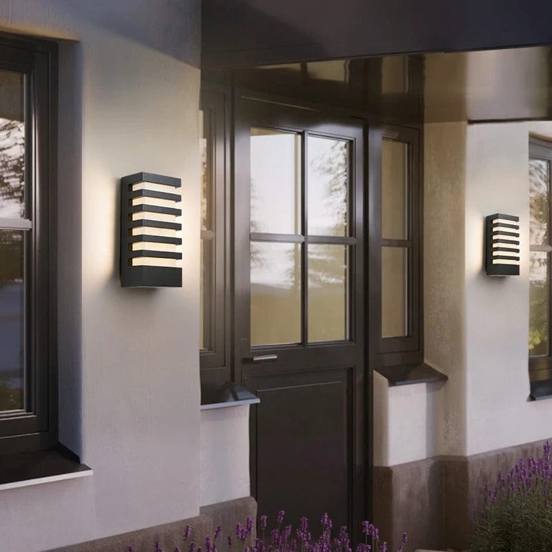 Verthara Modern Waterproof LED Outdoor Wall Light – 12W Aluminum Sconce for Porch and Garden, Energy Efficient Exterior Wall Lights