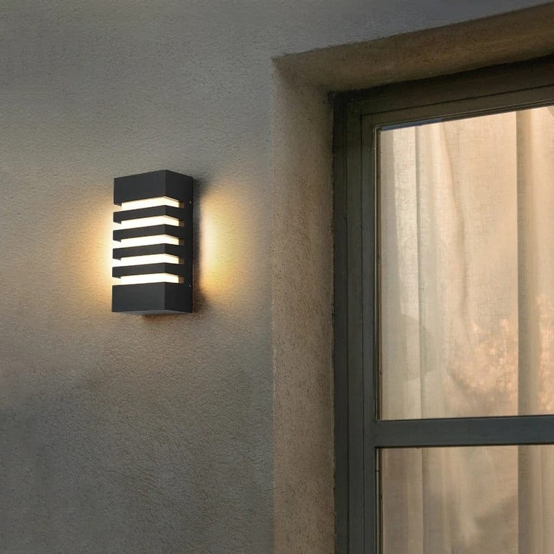 Verthara Modern Waterproof LED Outdoor Wall Light – 12W Aluminum Sconce for Porch and Garden, Energy Efficient Exterior Wall Lights