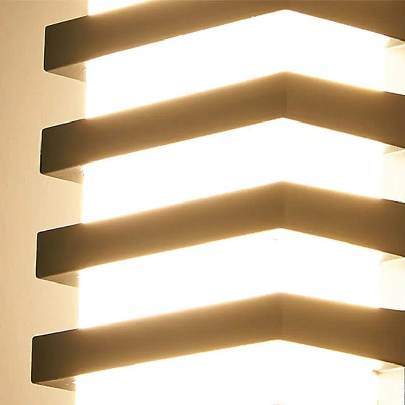 Verthara Modern Waterproof LED Outdoor Wall Light – 12W Aluminum Sconce for Porch and Garden, Energy Efficient Exterior Wall Lights