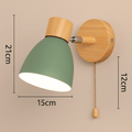 Verthara Modern Wood - Iron Wall Light