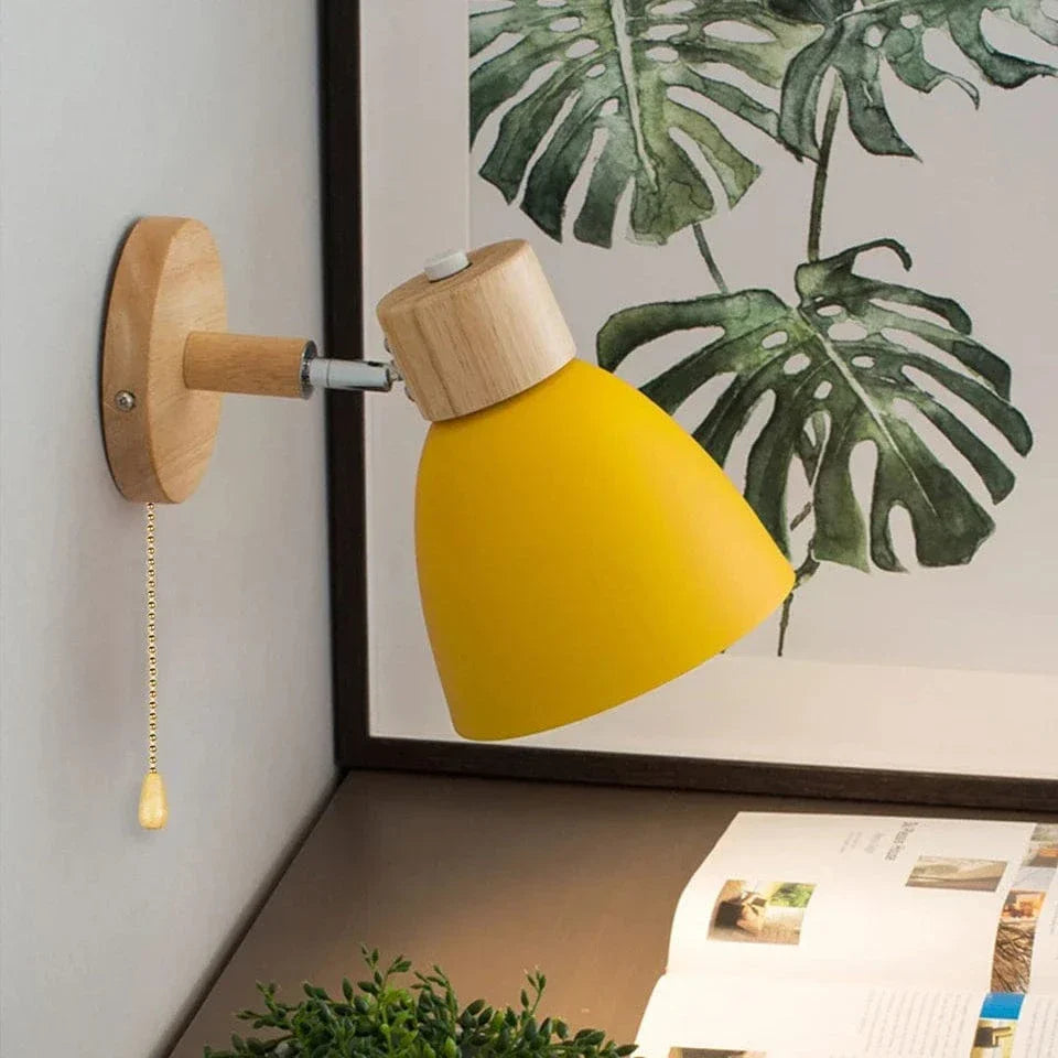 Verthara Modern Wood - Iron Wall Light