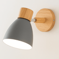 Verthara Modern Wood - Iron Wall Light Grey / No Switch