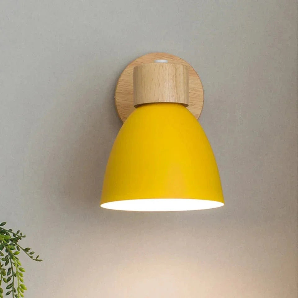 Verthara Modern Wood - Iron Wall Light