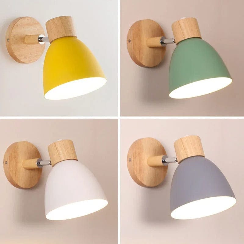 Verthara Modern Wood - Iron Wall Light