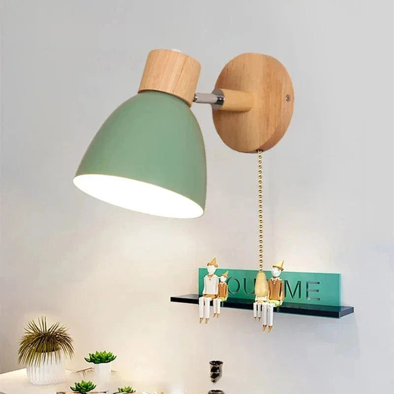 Verthara Modern Wood - Iron Wall Light