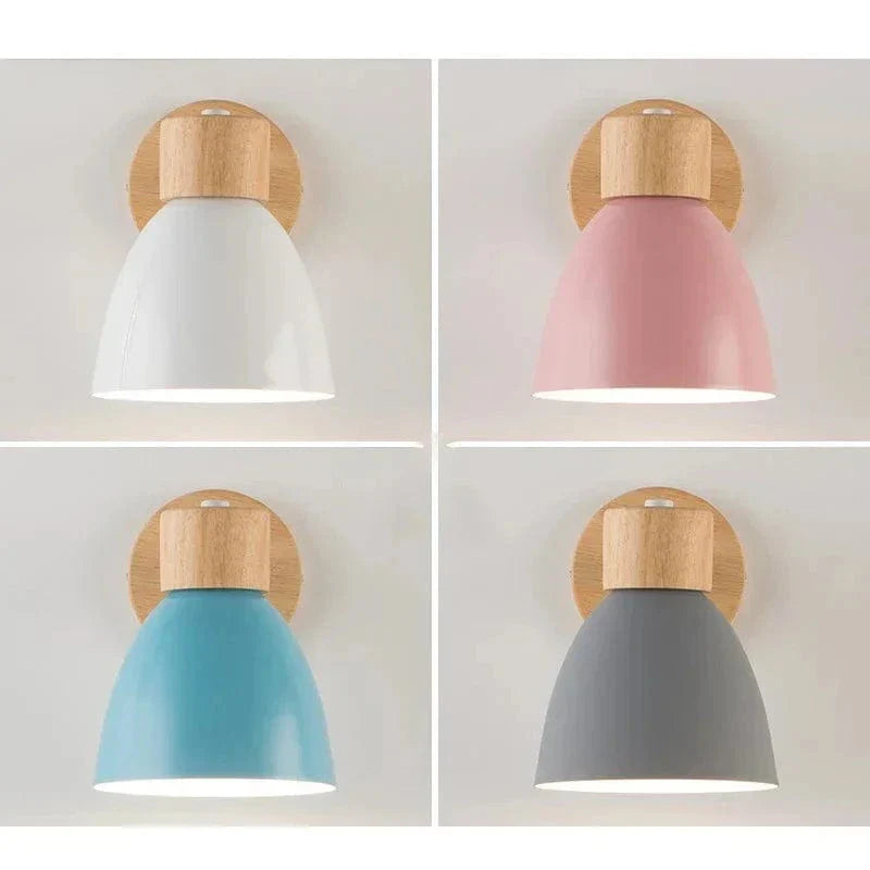Verthara Modern Wood - Iron Wall Light