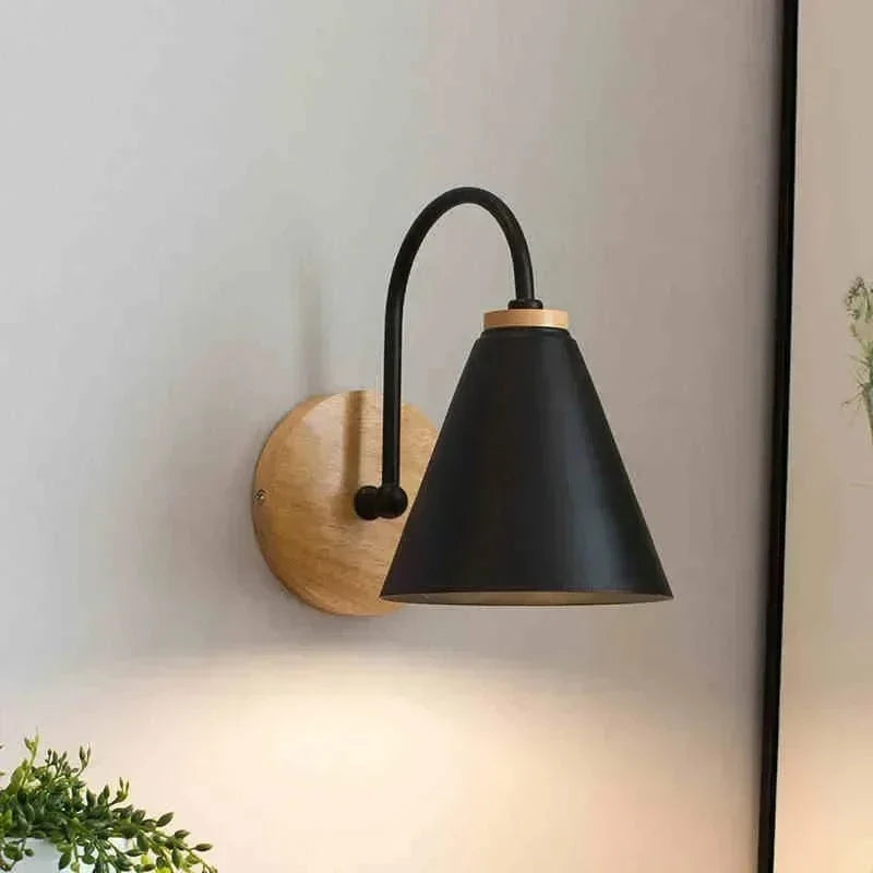 Verthara Modern Wood Wall Lamp E27 Socket