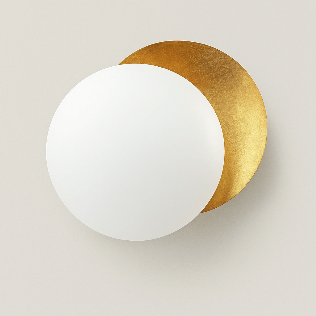 Verthara Moon Concept Wall Lamp White-Brass