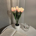 Verthara Night Light  LED Glow Rechargeable Table Lamps 6 Pink / Battery