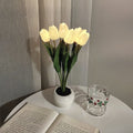 Verthara Night Light  LED Glow Rechargeable Table Lamps 6 White / Battery