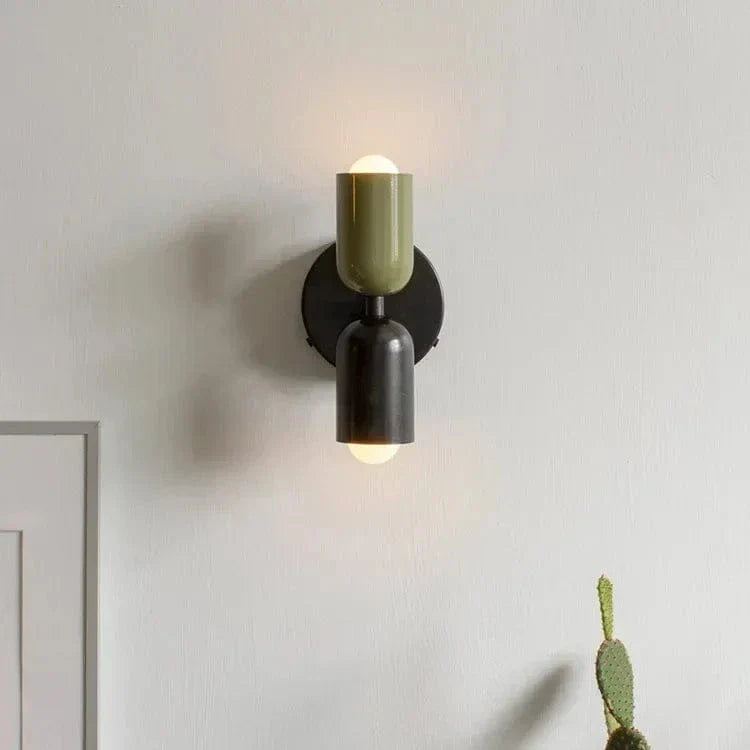 Verthara Nordic Colorful Bedside Dual Light Source Wall Lamp