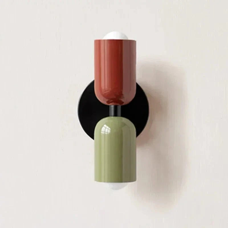 Verthara Nordic Colorful Bedside Dual Light Source Wall Lamp