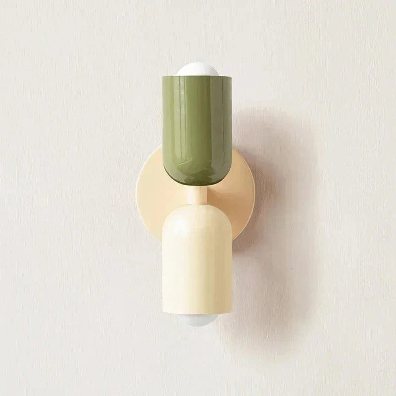 Verthara Nordic Colorful Bedside Dual Light Source Wall Lamp