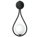 Verthara Nordic Glass Wall Lamp - G9 LED Black / Warm White (2700-3500K) / 1